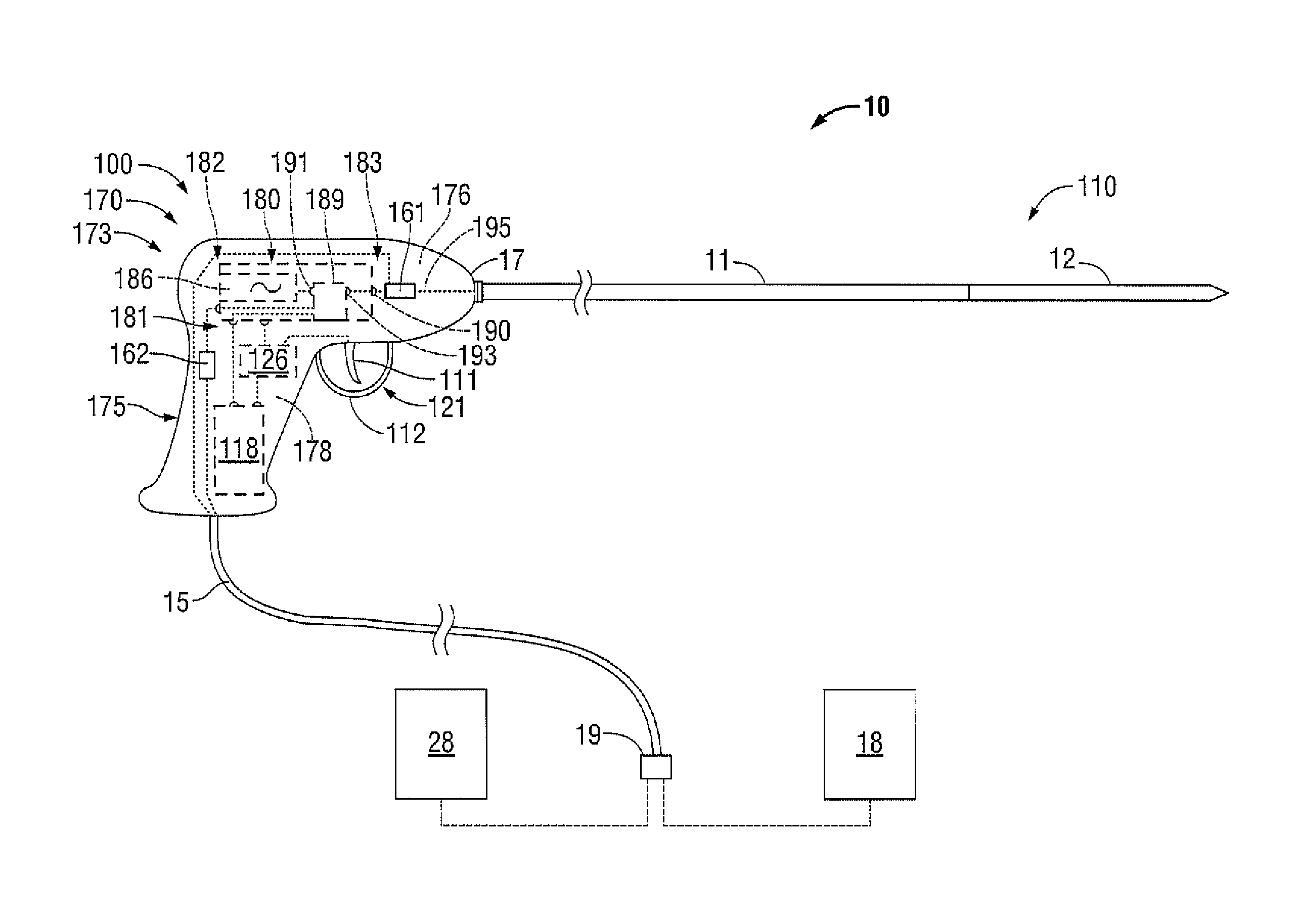 Handheld Medical Devices Including Microwave Amplifier Unit At Device Handle