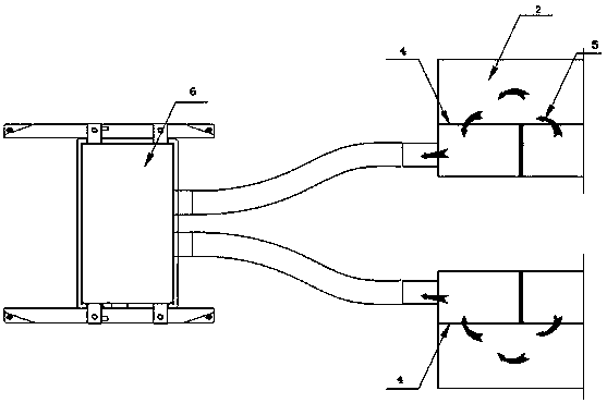 The structure of the air duct for the driver's cab of the rail transit vehicle