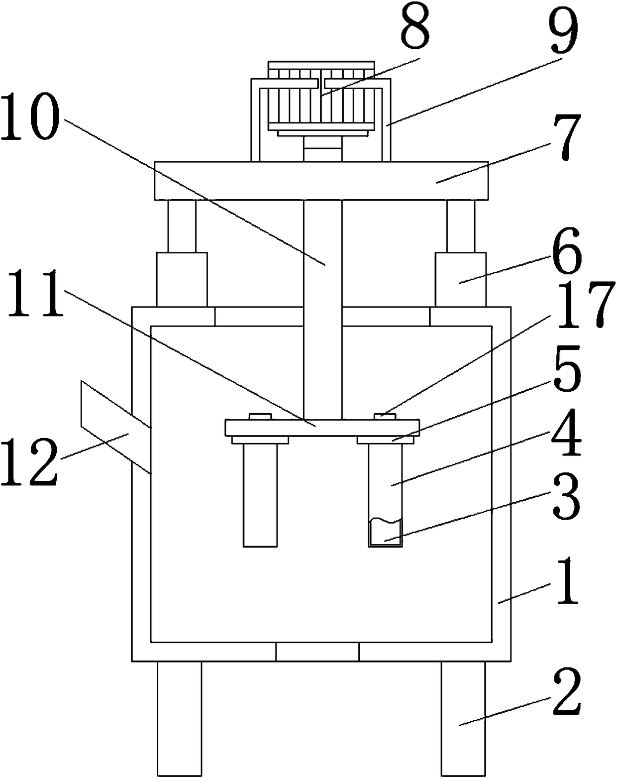 Deironing device for lithium battery paste