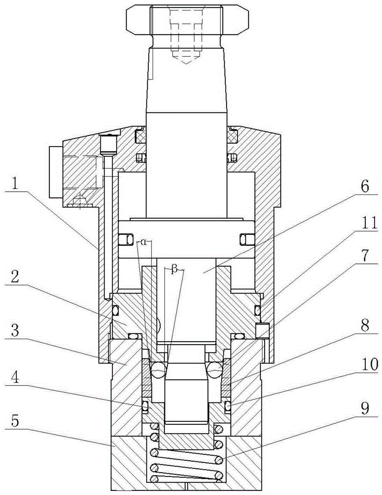 Vehicle mechanical self-locking oil cylinder