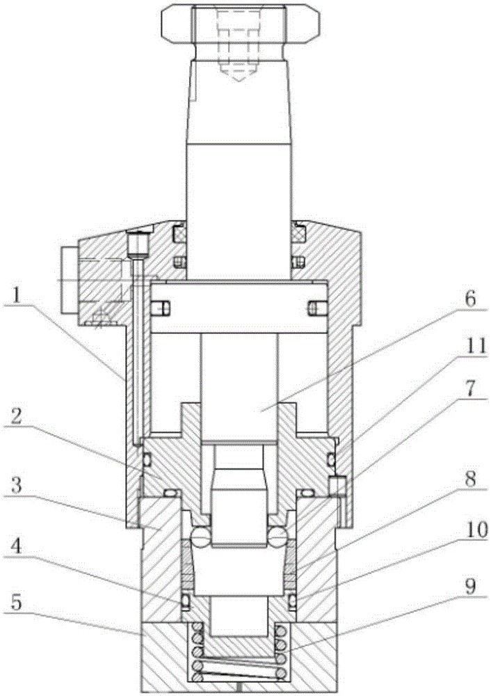 Vehicle mechanical self-locking oil cylinder