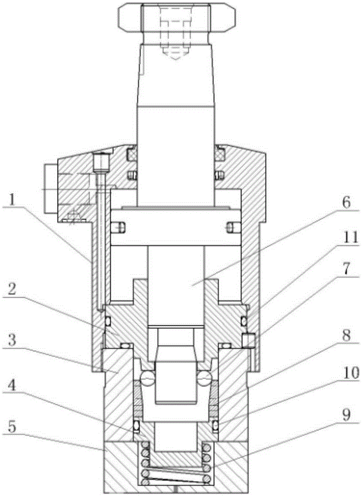 Vehicle mechanical self-locking oil cylinder