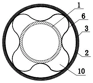 Cooling device and cooling method for concrete pumping pipeline under high temperature