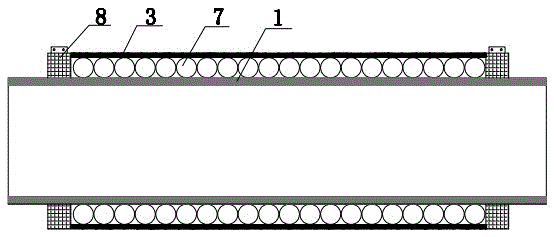 Cooling device and cooling method for concrete pumping pipeline under high temperature