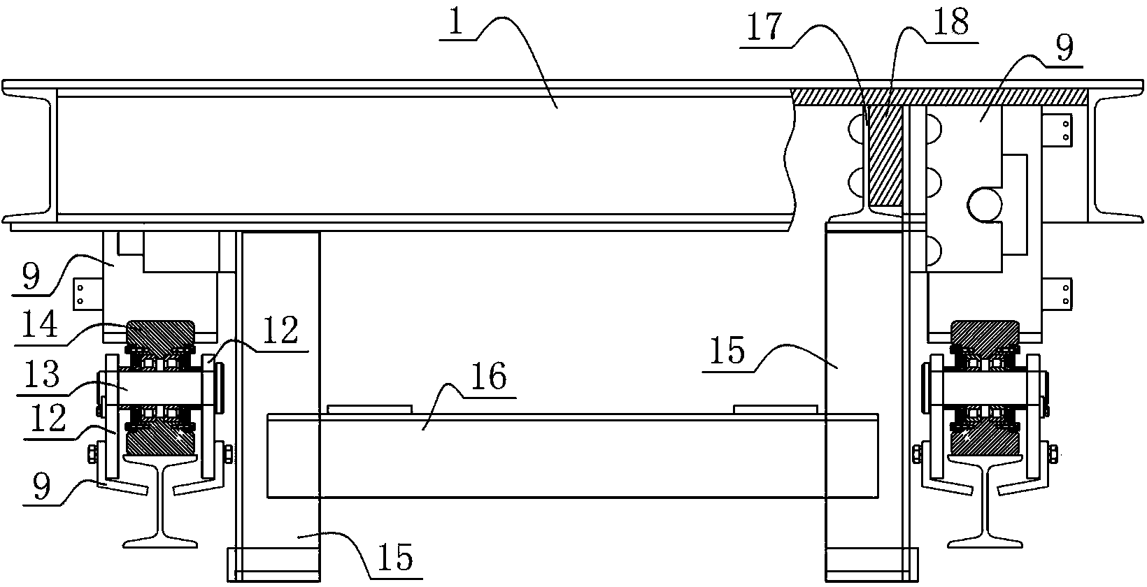 Full-automatic electronic control hydraulic moving train set