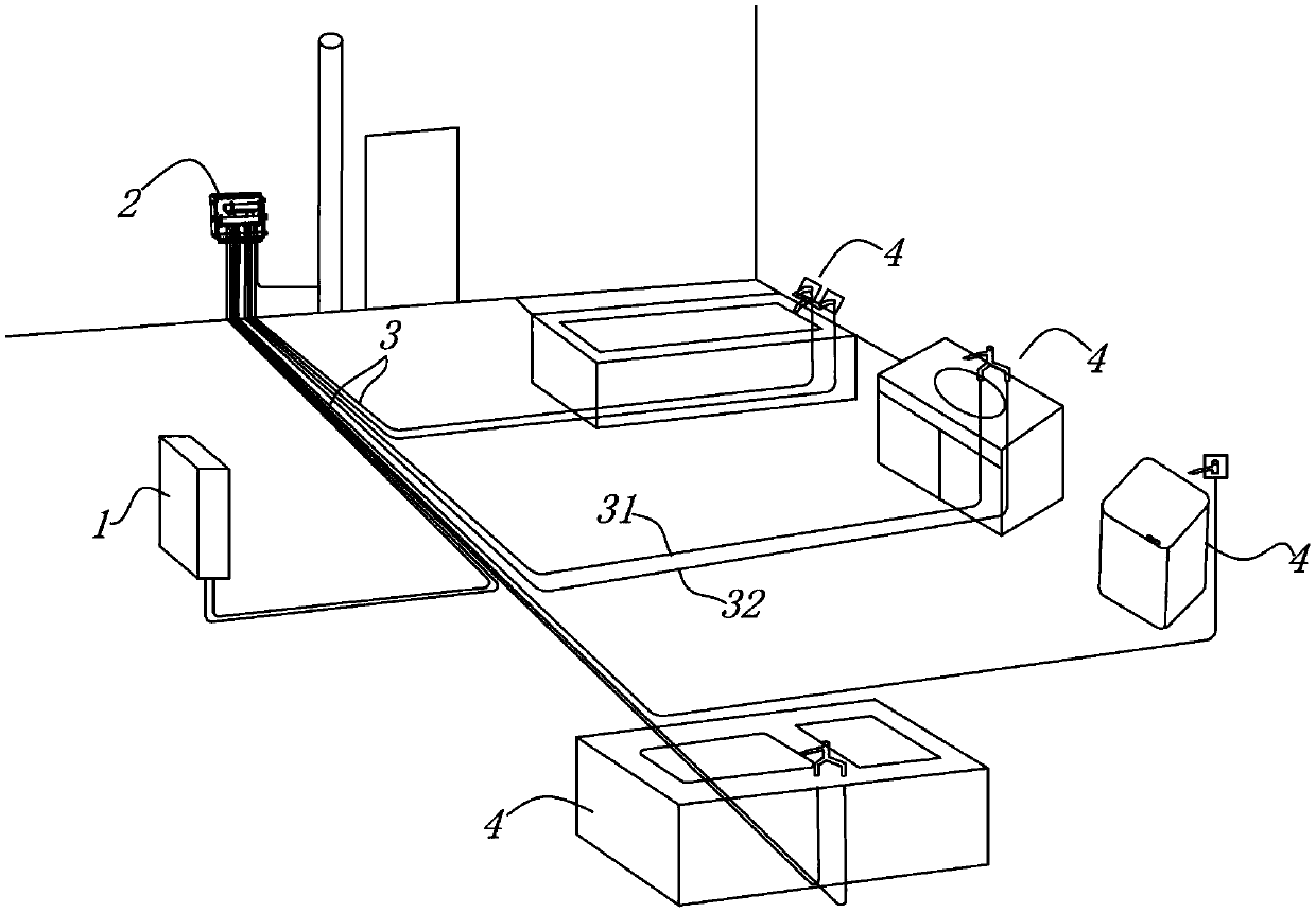 Parallel waterway system with uniform flow