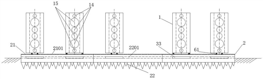 Movable permeable pile spur dam and its operation method