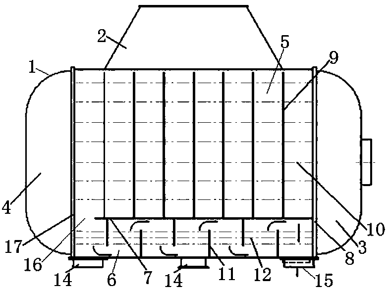 A steam turbine condenser