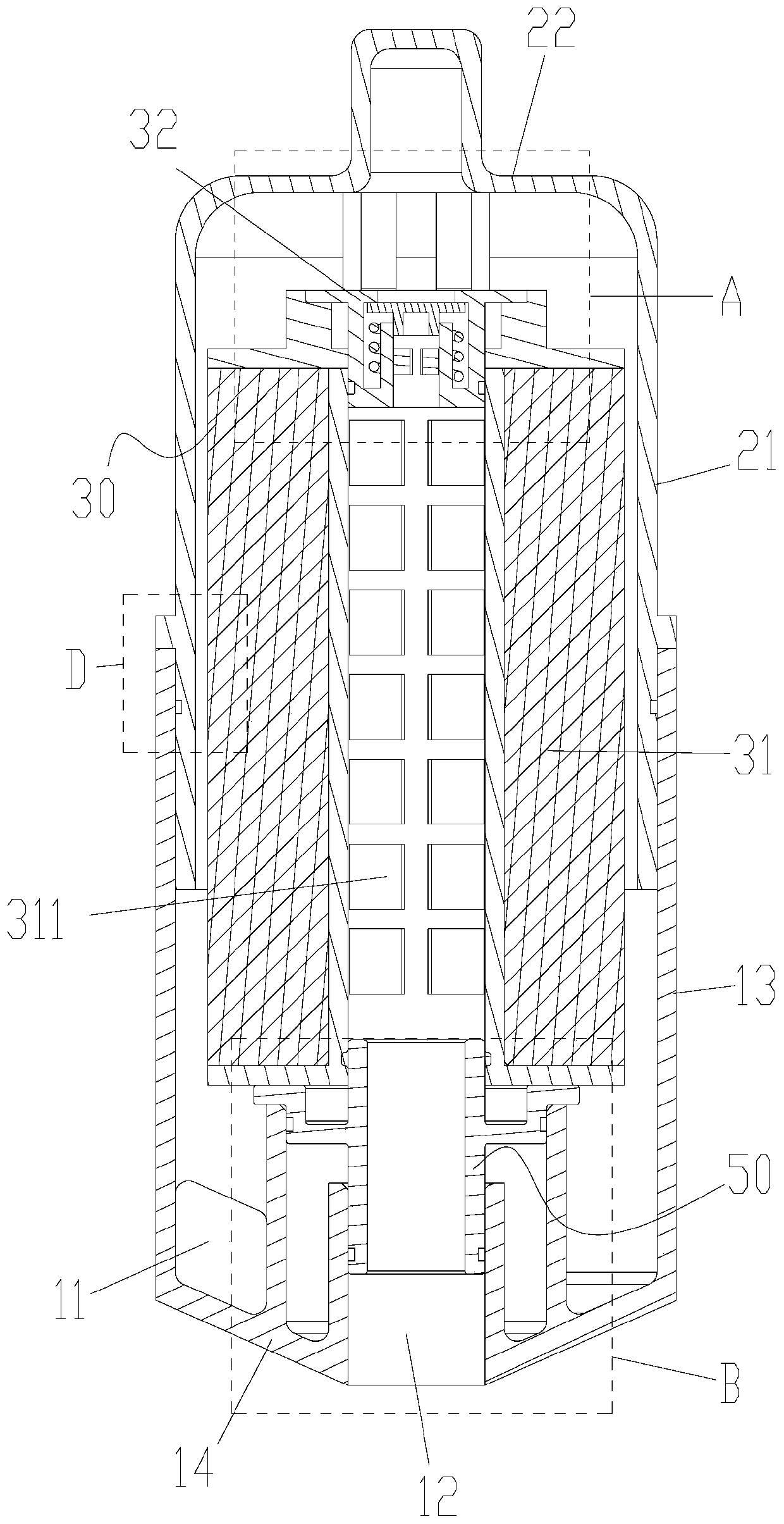 Engine oil filter and engine having same