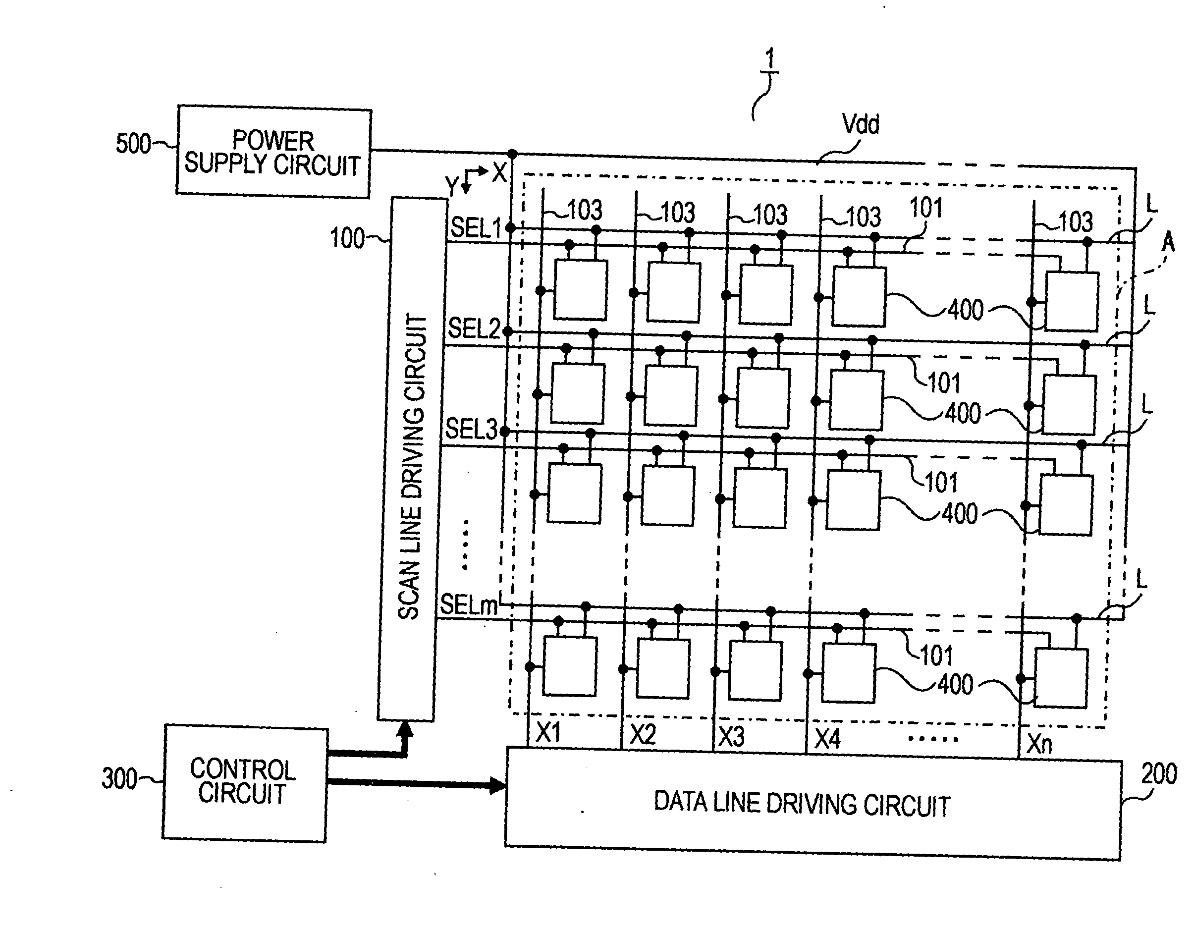 Electronic circuit, method of driving the same, electro-optical device, and electronic apparatus