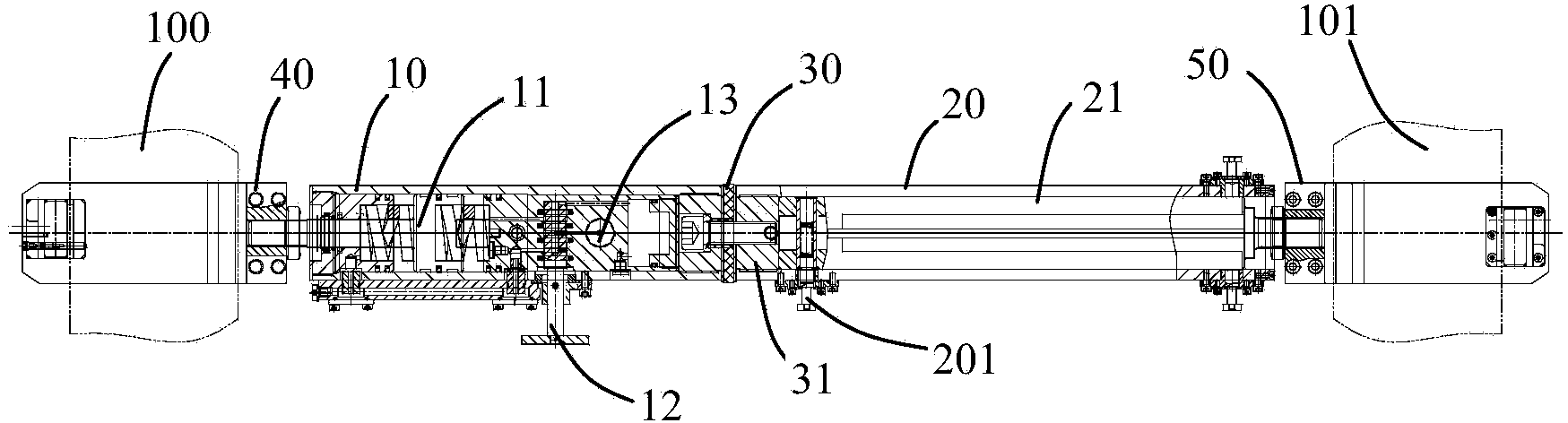 Steel rail distance regulator