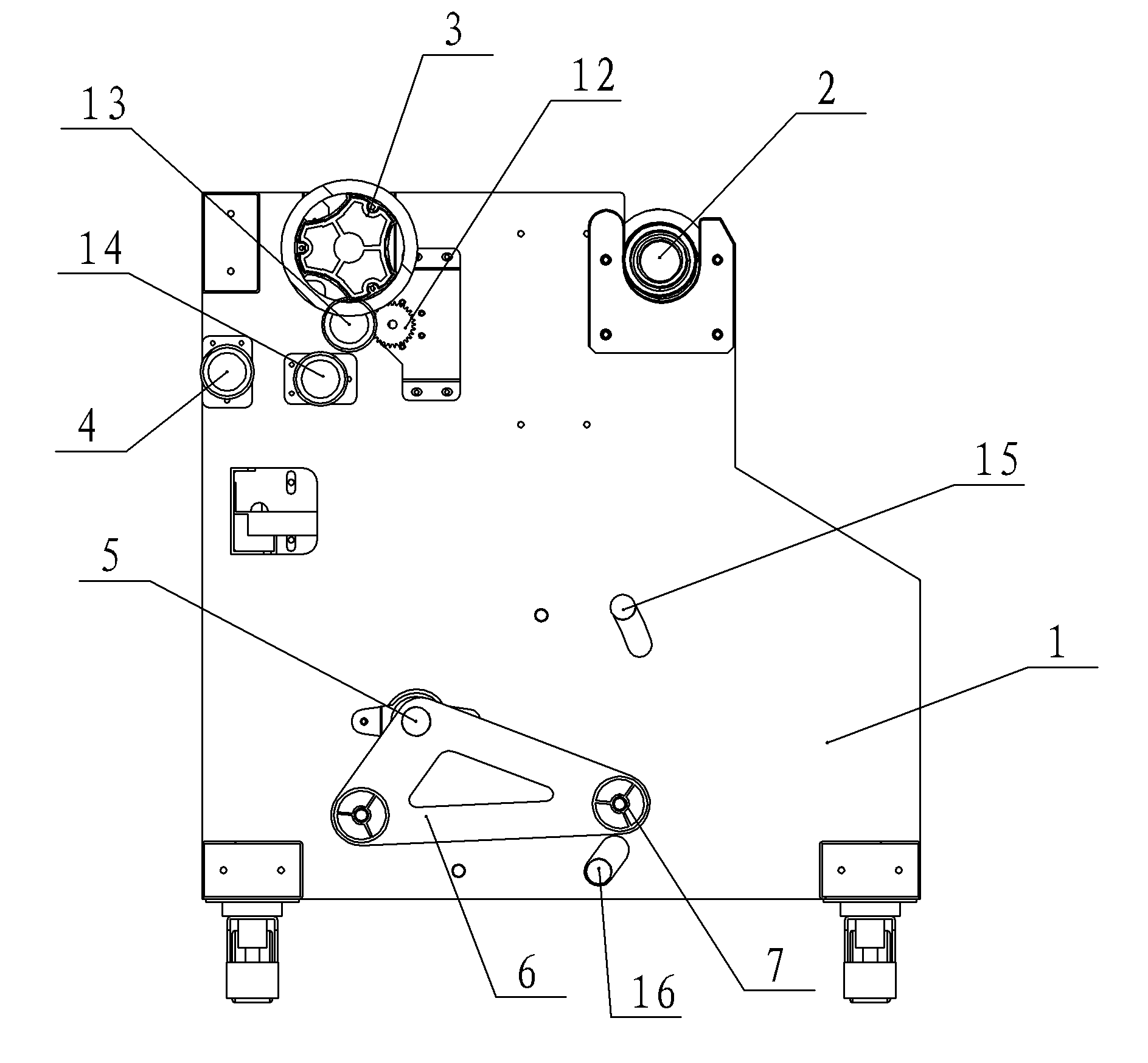 Tension-free leather unwinding device with dust removal function