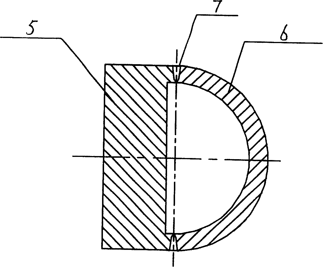 Pipe-shell type heat converter pipe plate and hemispherical closing head single-side welding narrow gap welding technology