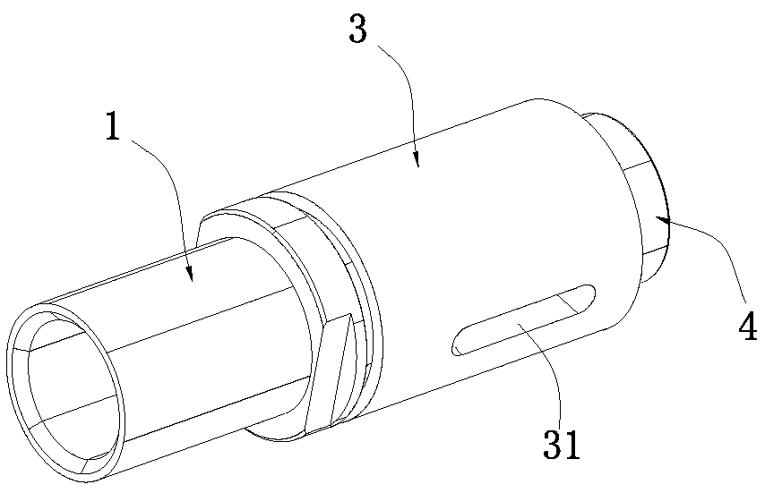 Quick-change type electric automobile charging base female terminal