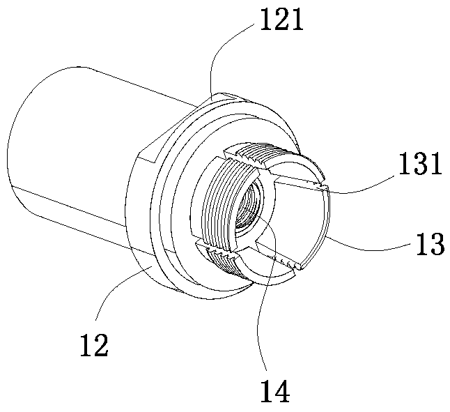 Quick-change type electric automobile charging base female terminal