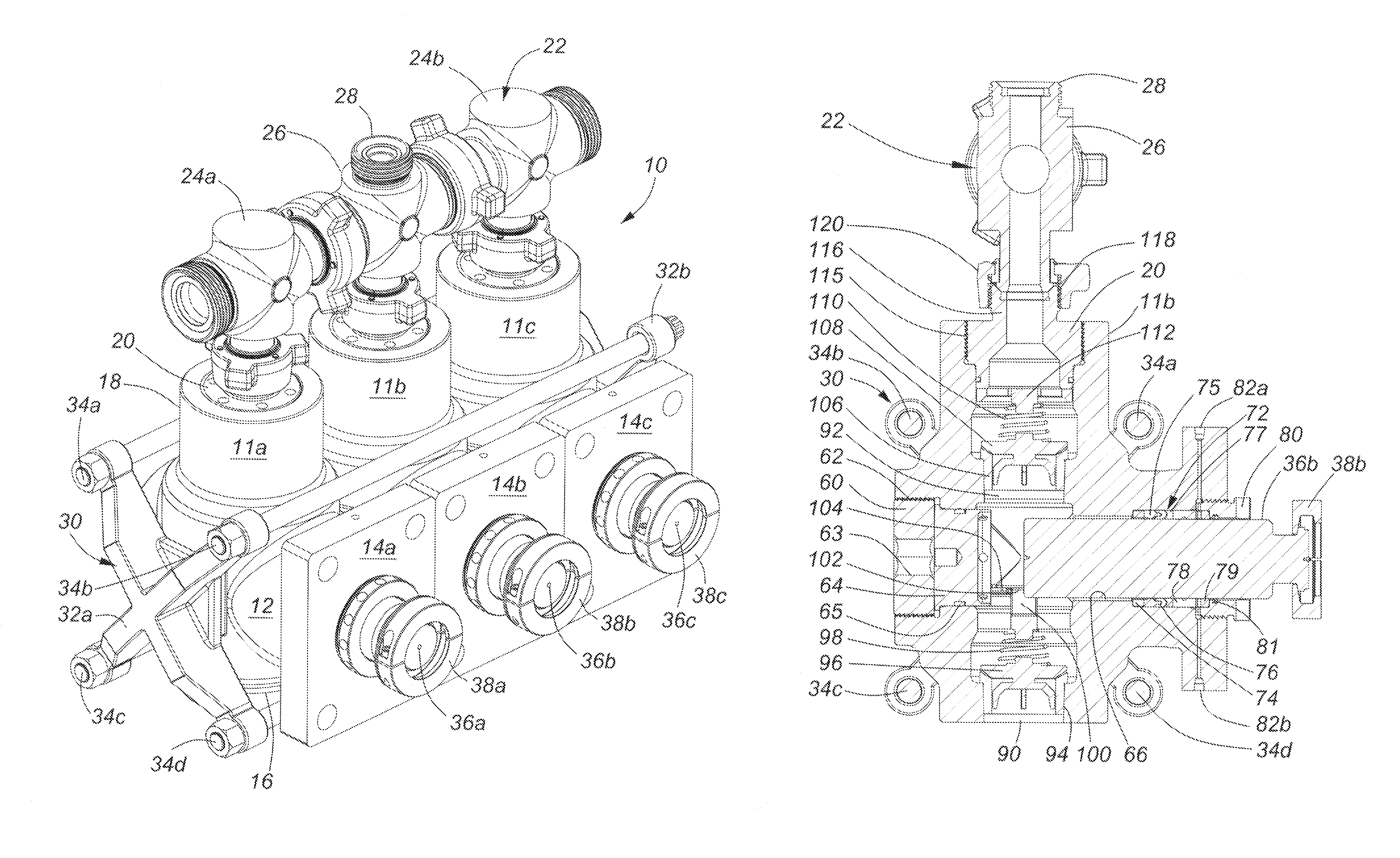 Compression clamp for a modular fluid end for a multiplex plunger pump