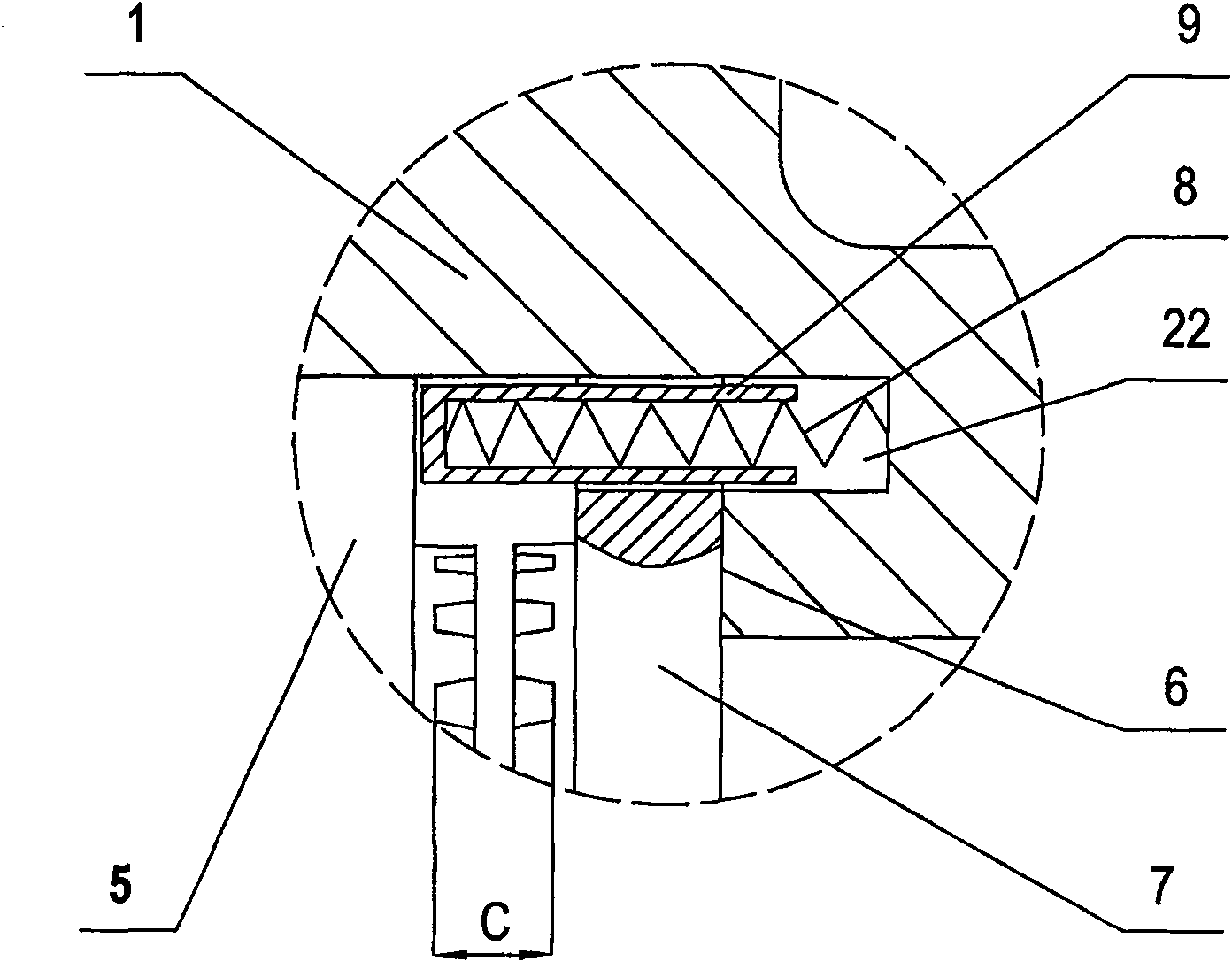 Transmitting ratio variable slip-limiting speed differentiator with self-locking function