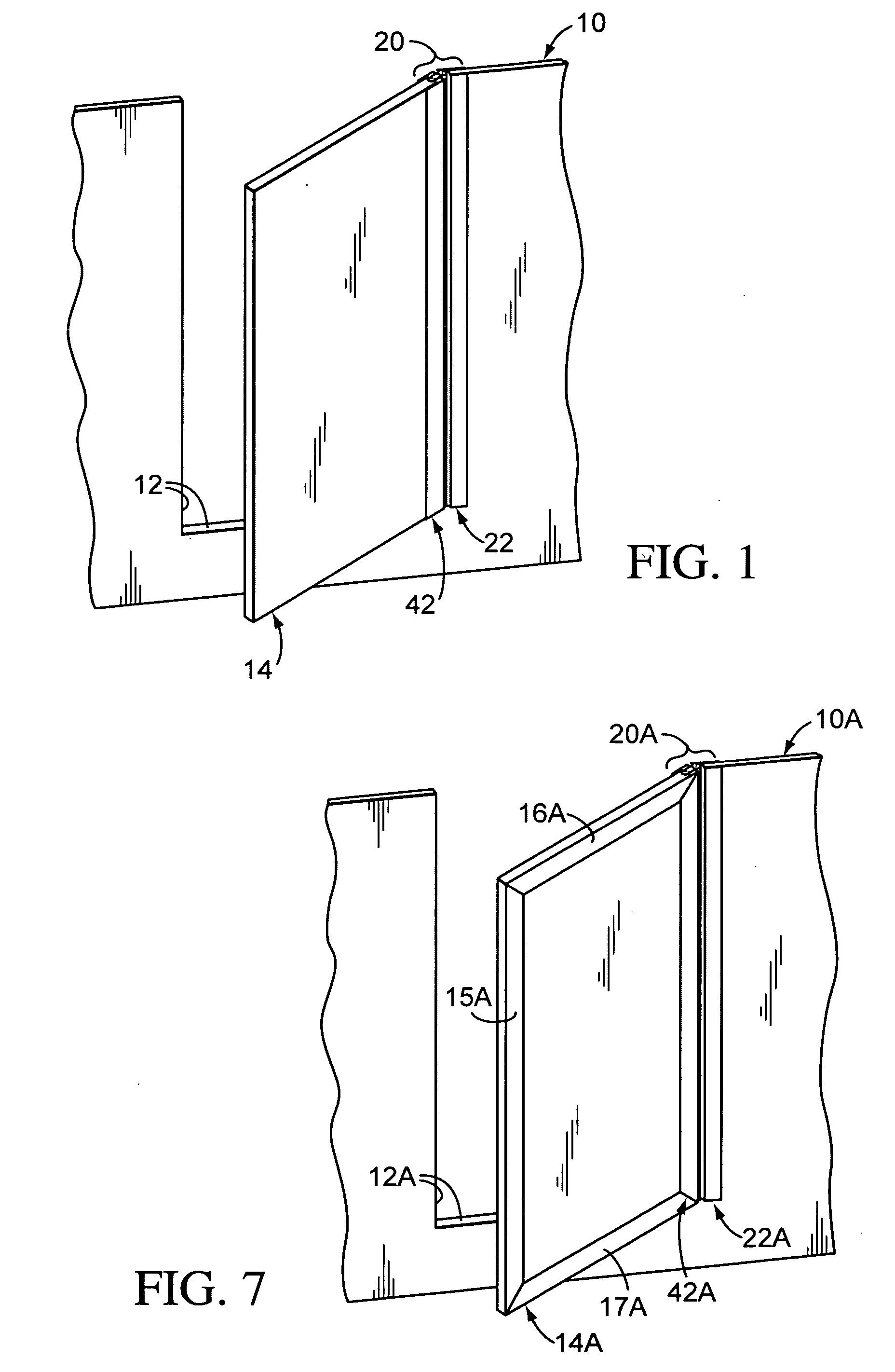 Continuous hinge for swing door