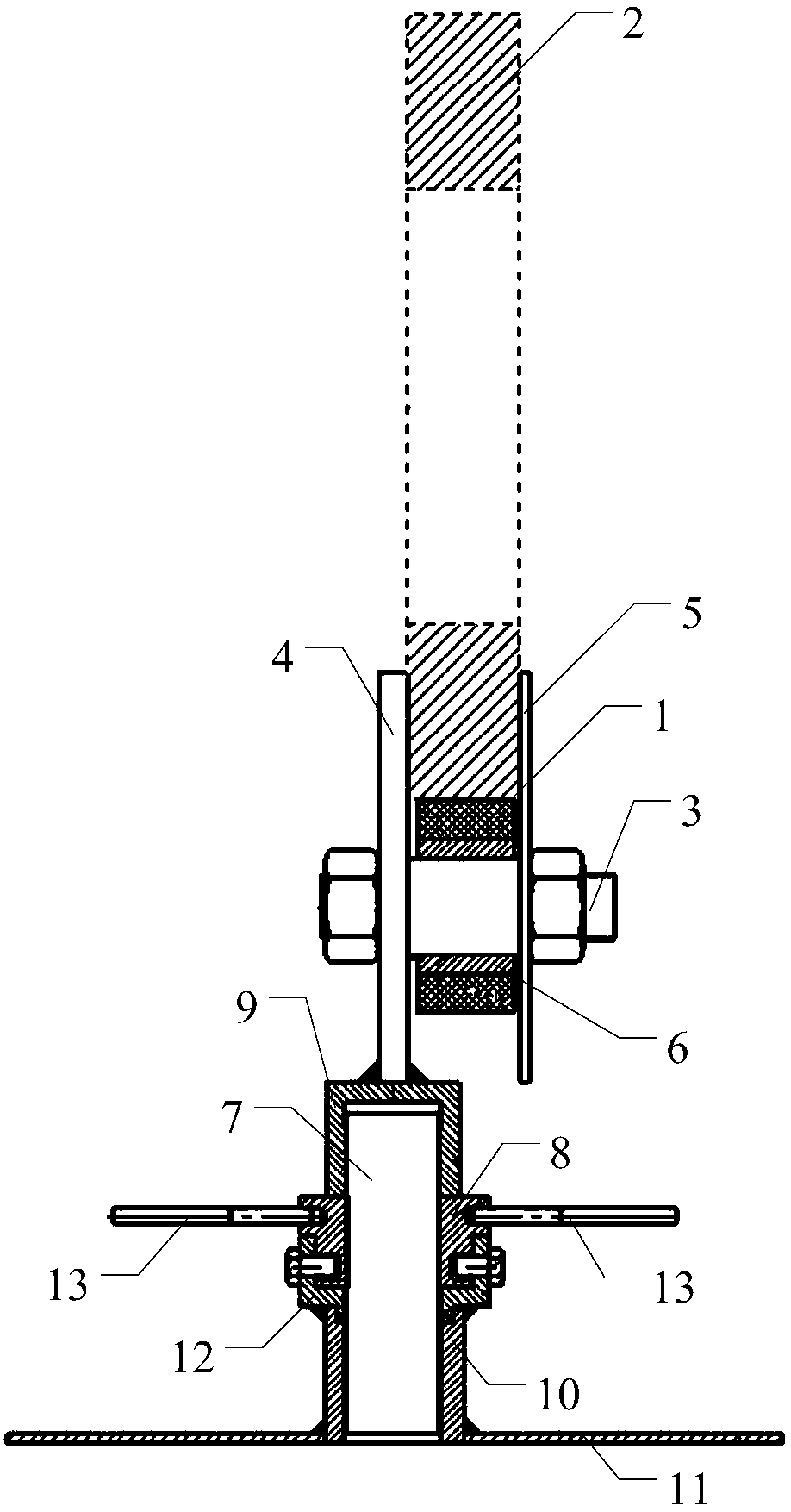 Compressor rotor large nut assembling support