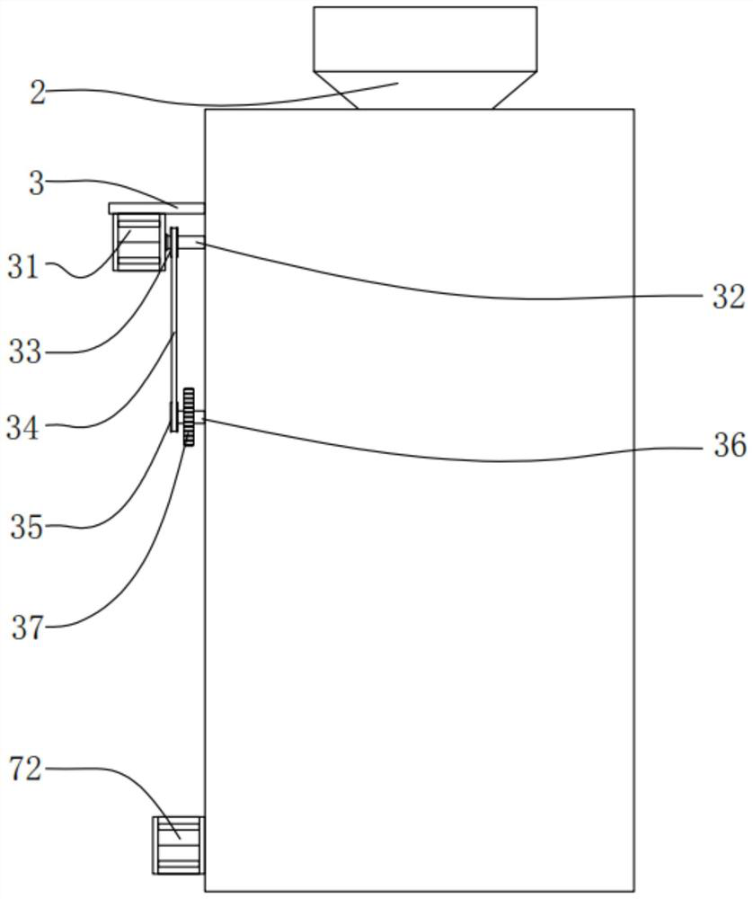 Efficient grinder for flour processing and application method thereof