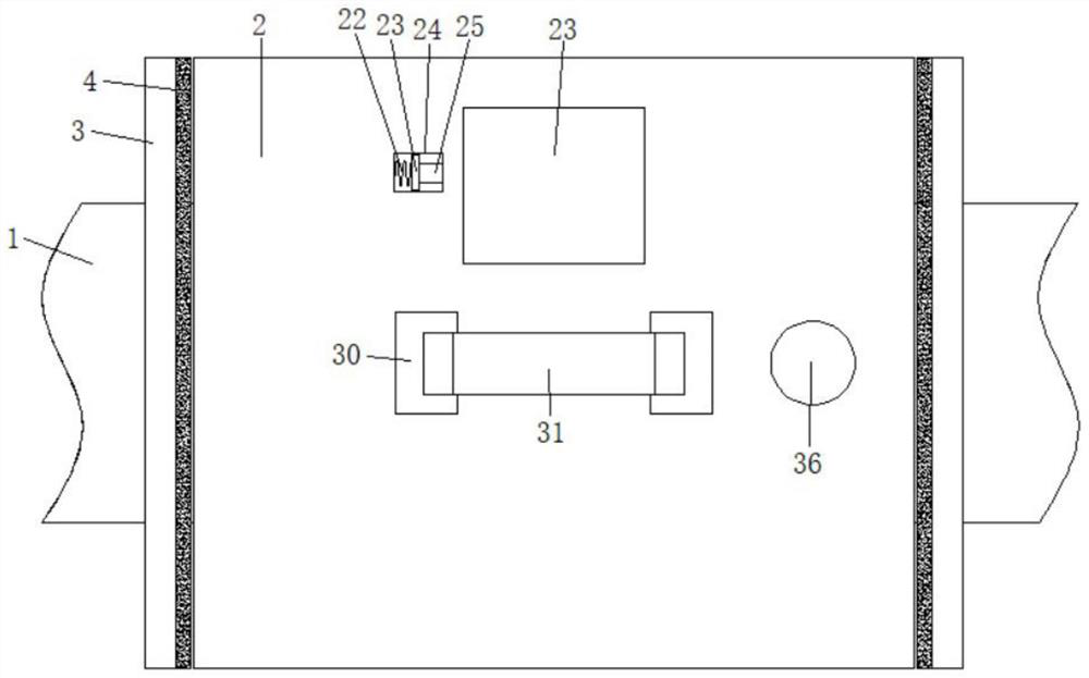 Copper bar connector with strong sealing performance and convenient maintenance