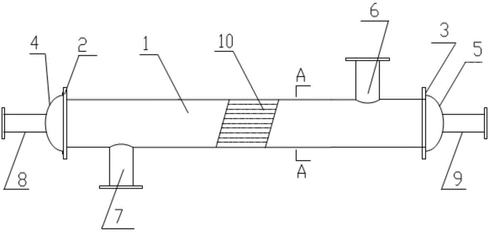 Pure countercurrent compact type pipe folding economizer