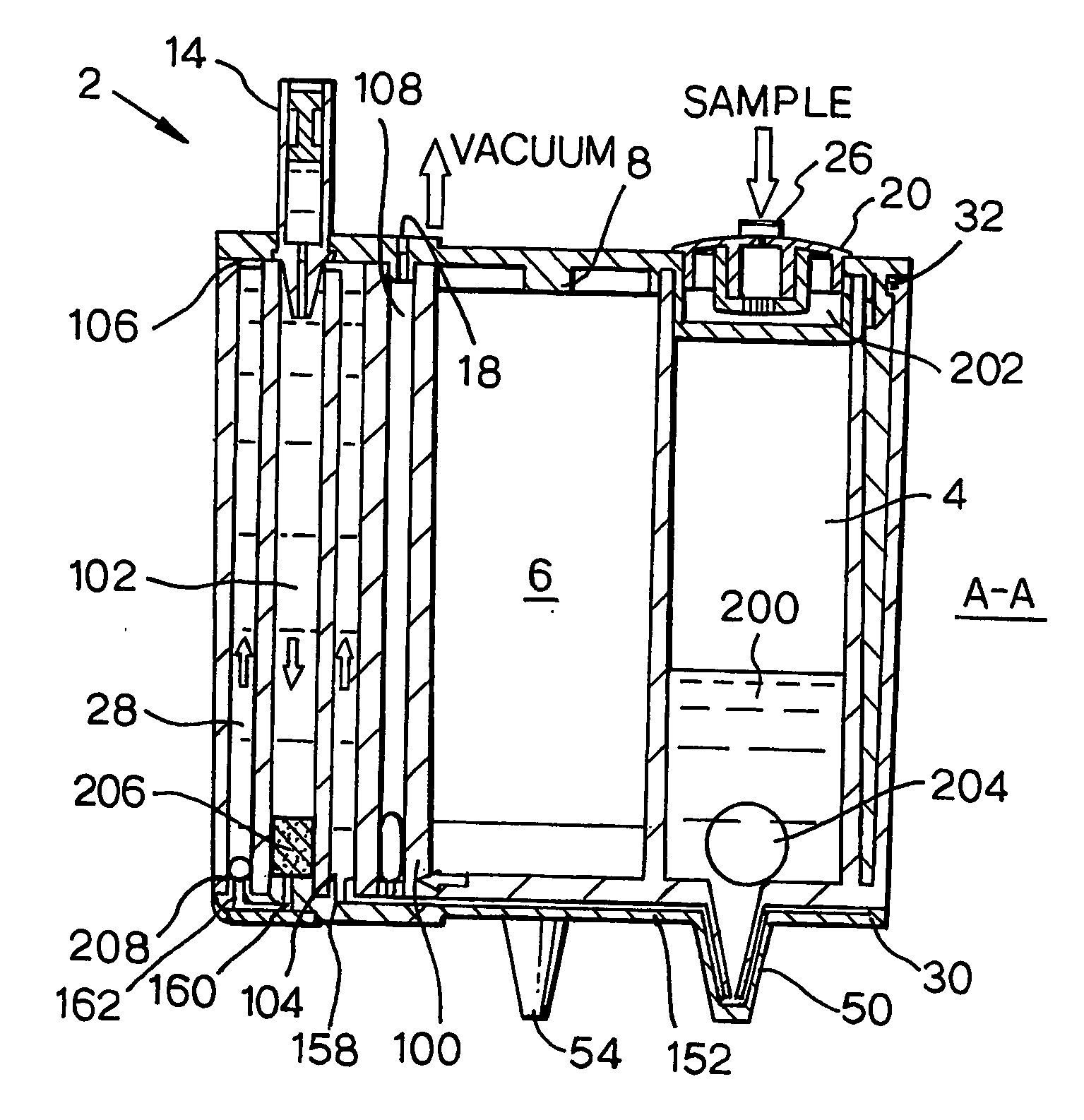 Apparatus for processing a fluid sample