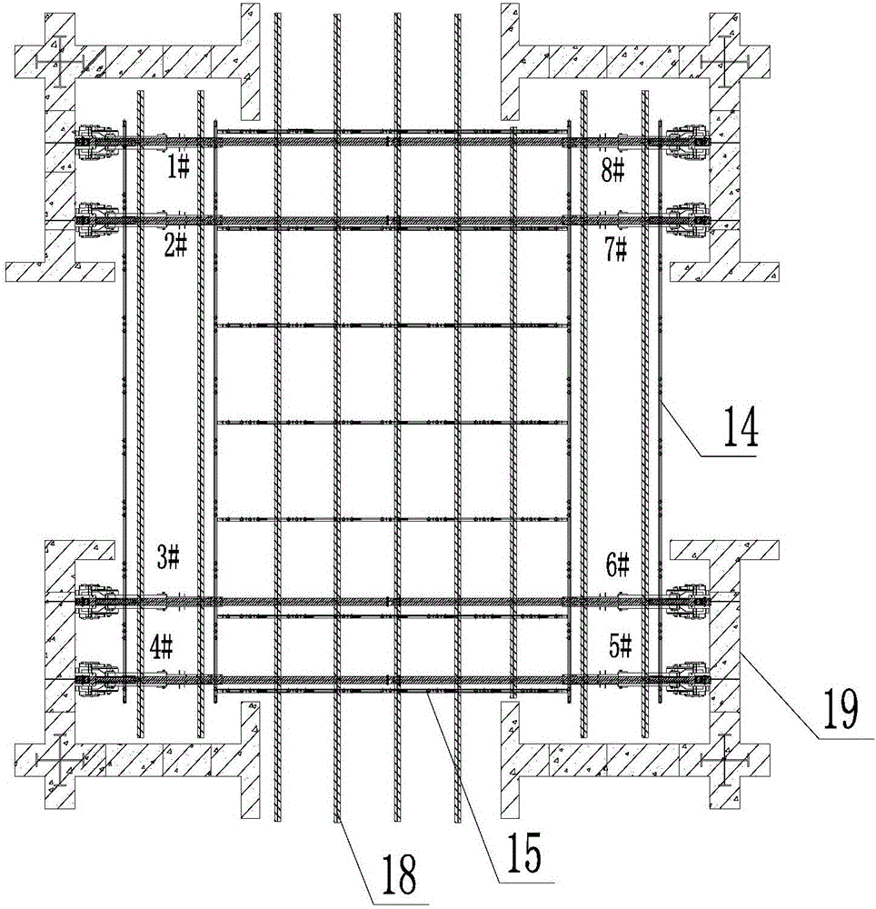 Truss type hydraulic entire steel platform climbing formwork