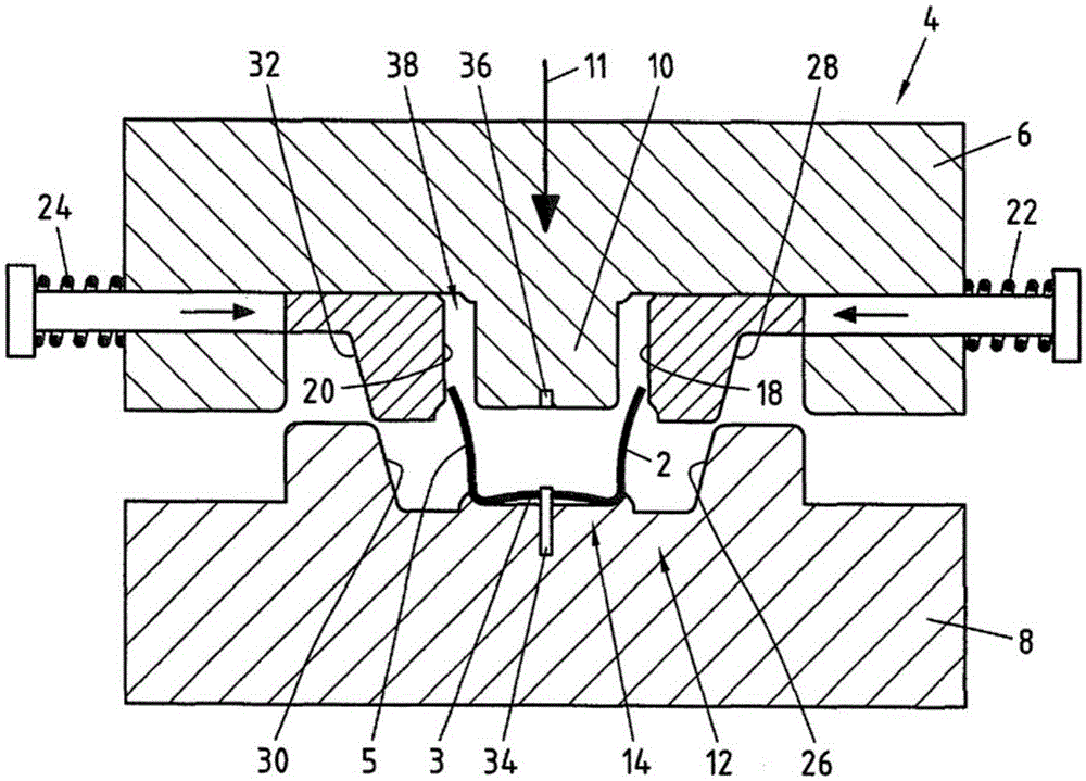 Method and compression tool for producing highly dimensionally stable half shells