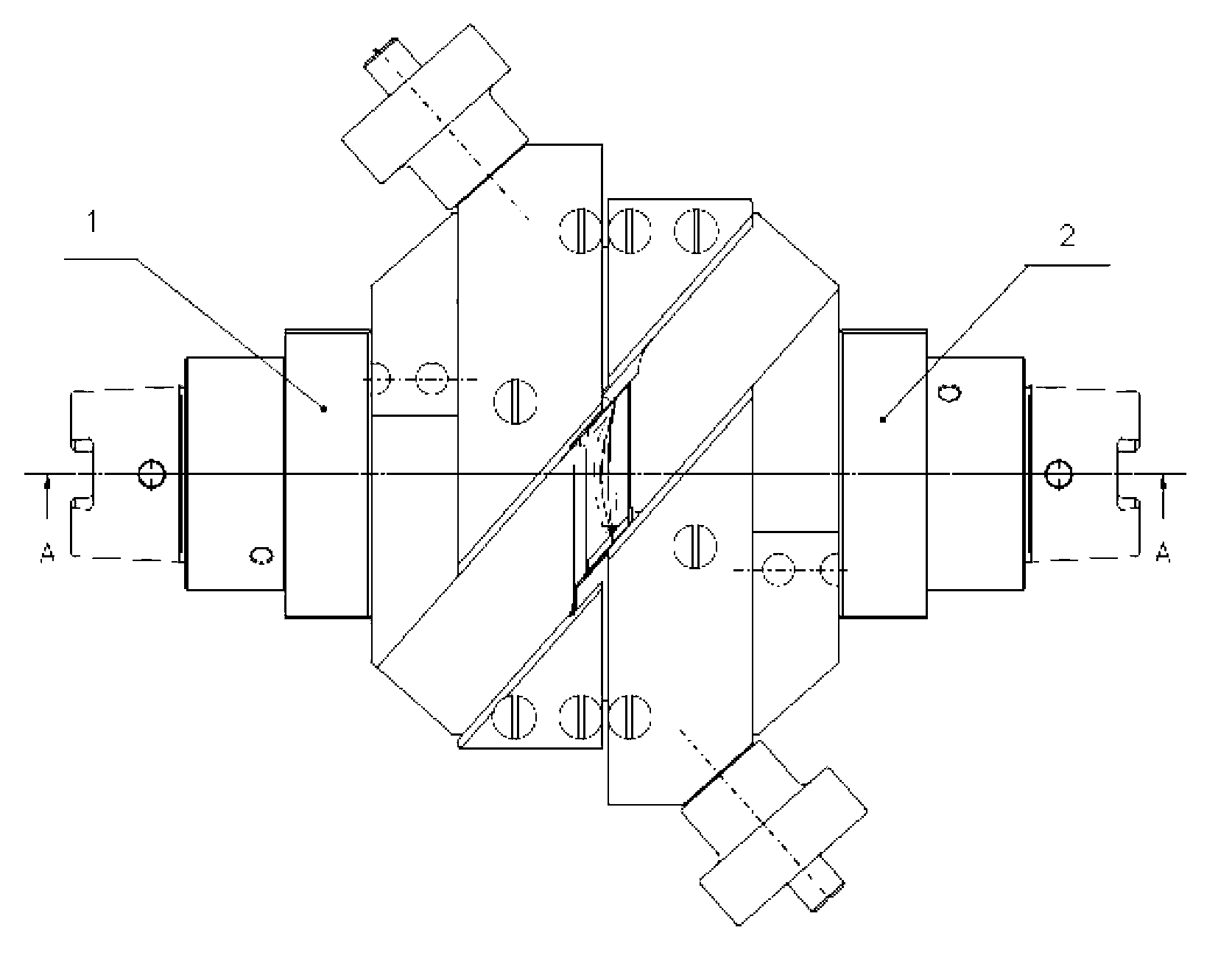 Blisk blade profile subtle electrochemical machining electrode and machining method