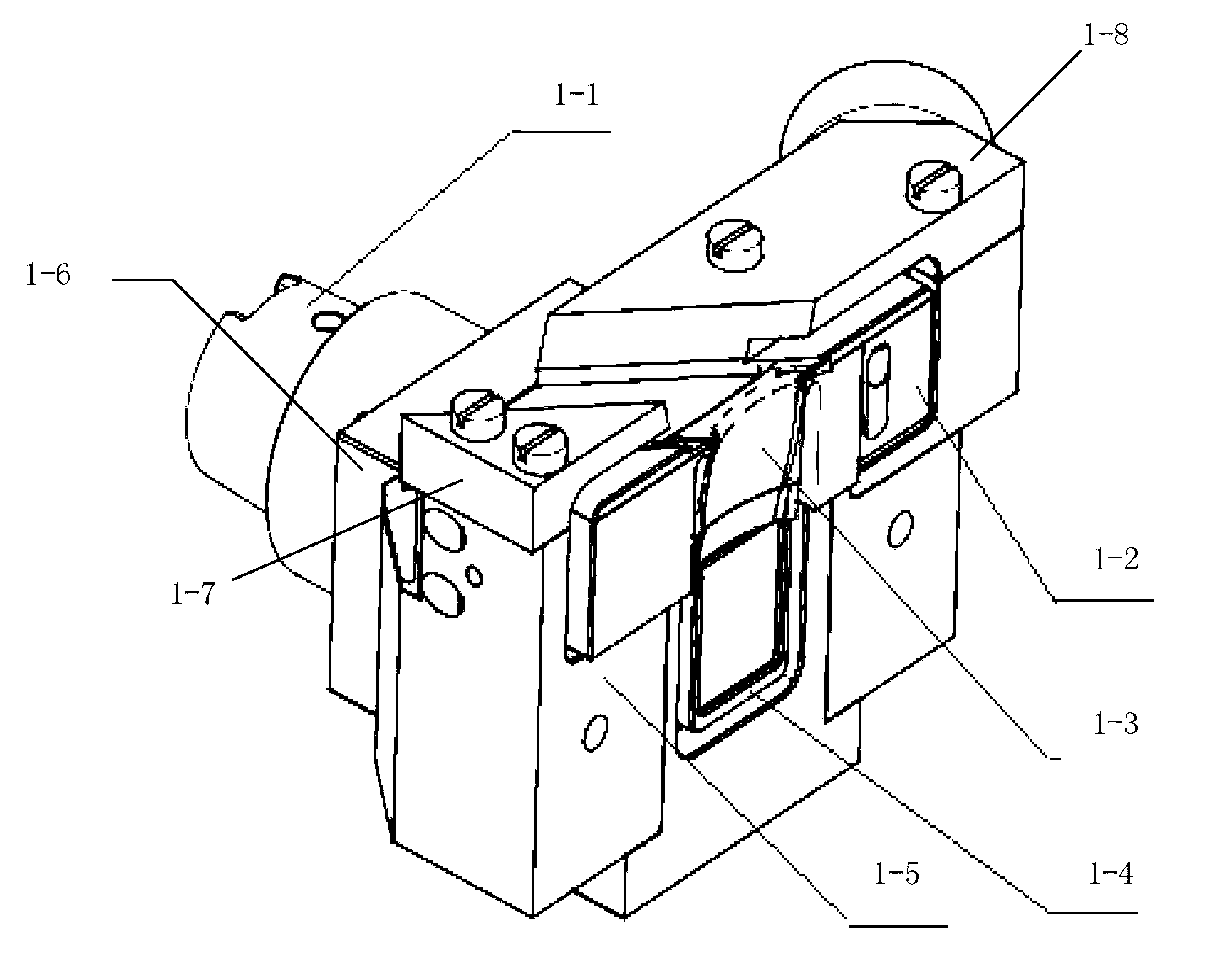 Blisk blade profile subtle electrochemical machining electrode and machining method