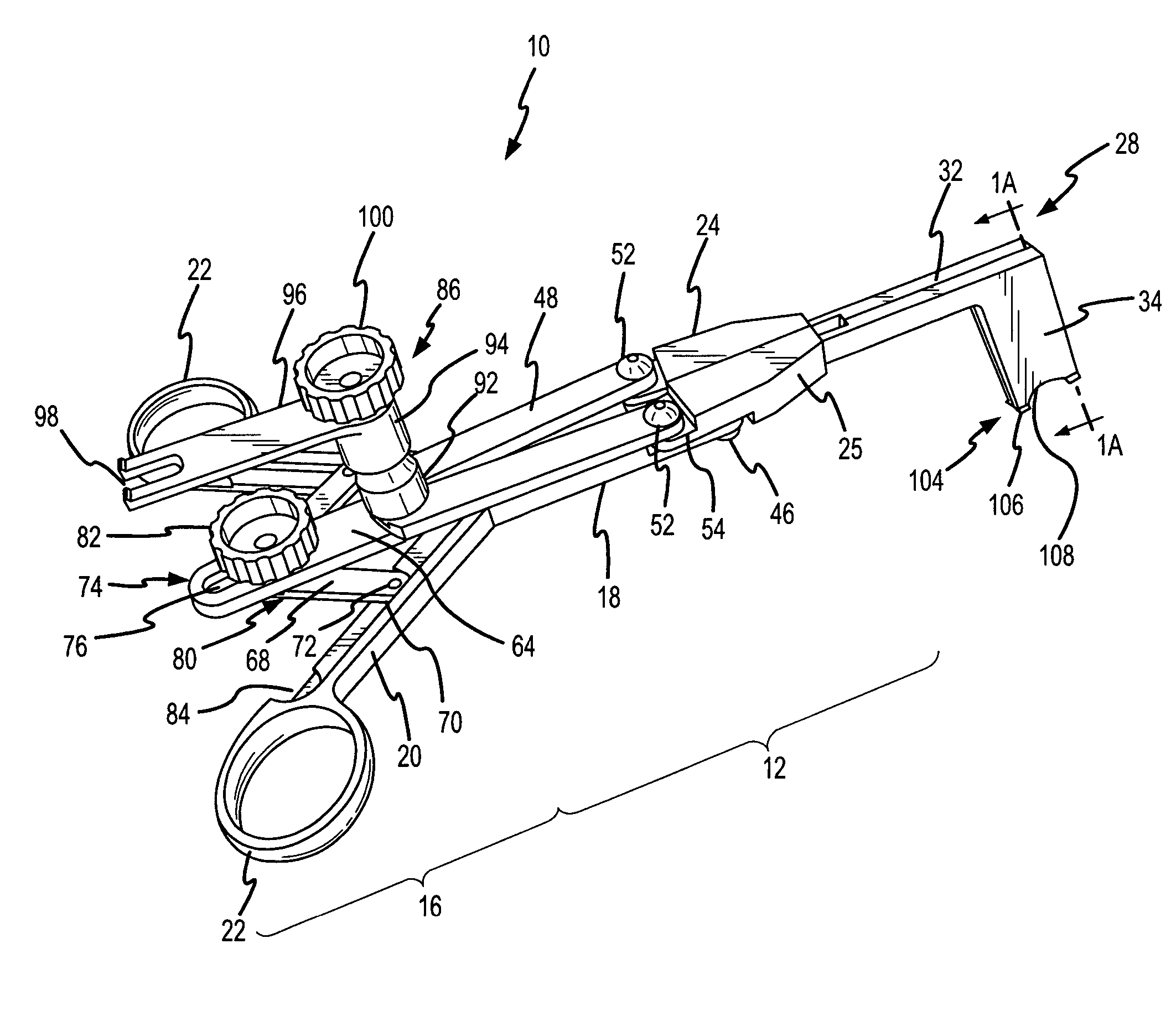 Opposing parallel bladed retractor and method of use