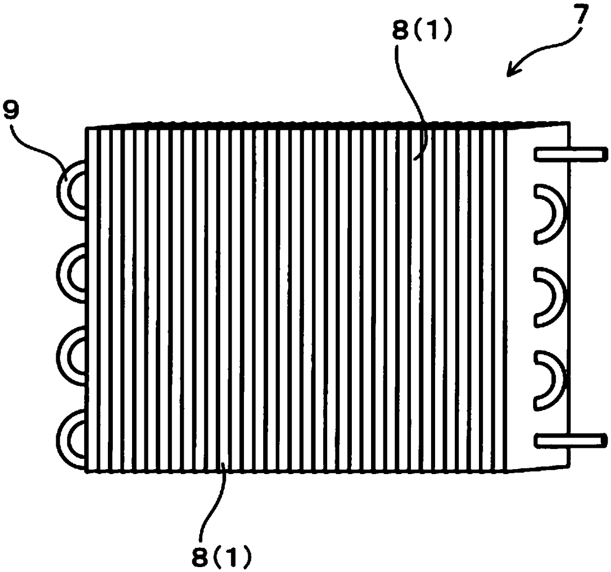 Fin material for heat exchanger, and heat exchanger