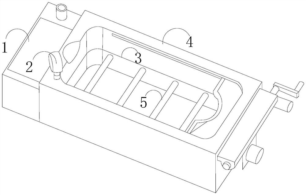 Jet treatment tank device for neurology department treatment