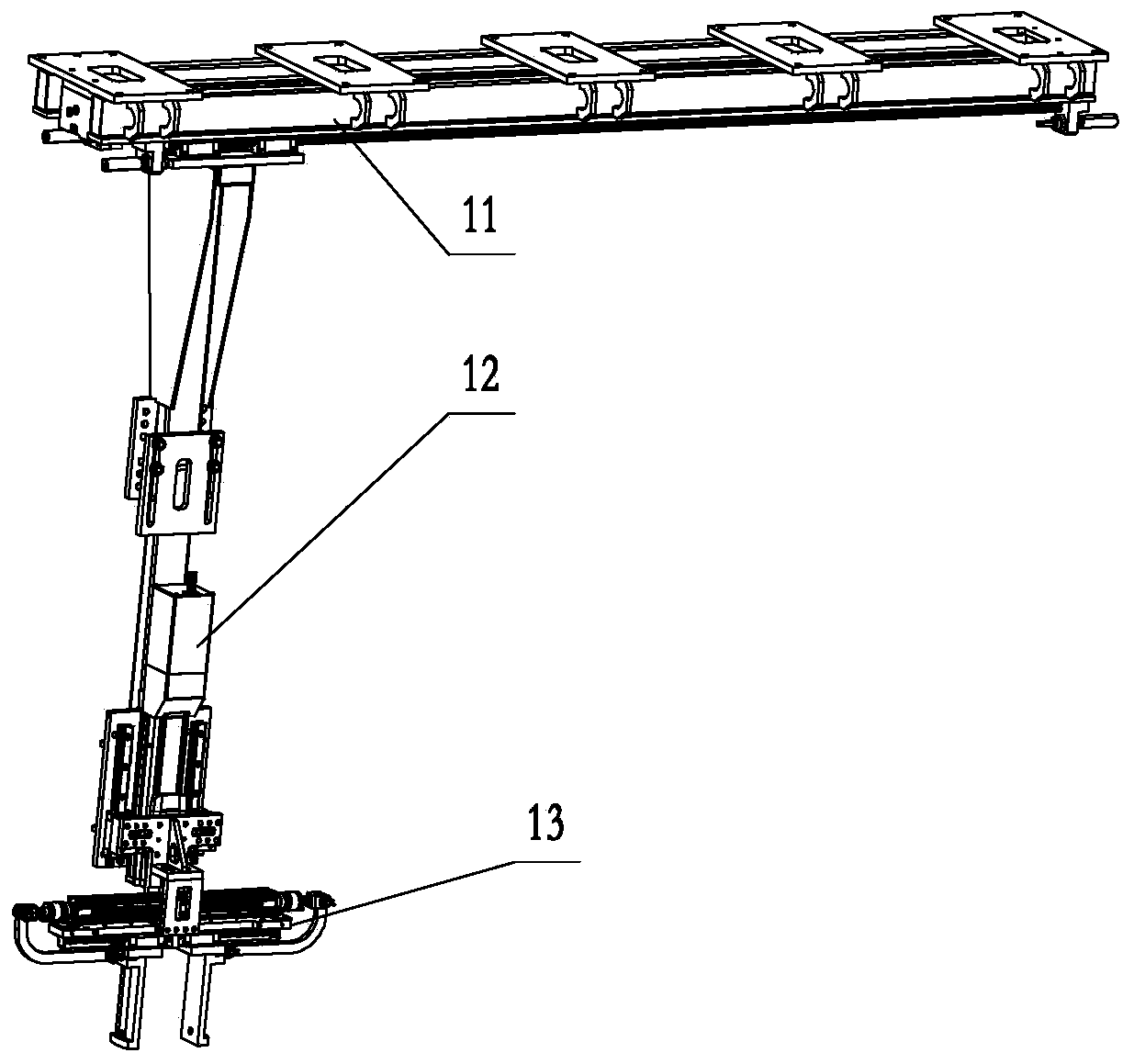 Driving axle housing waste automatic disassembling device and method