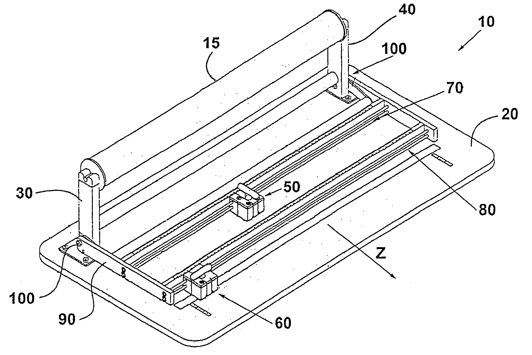 Rolled media cutting device