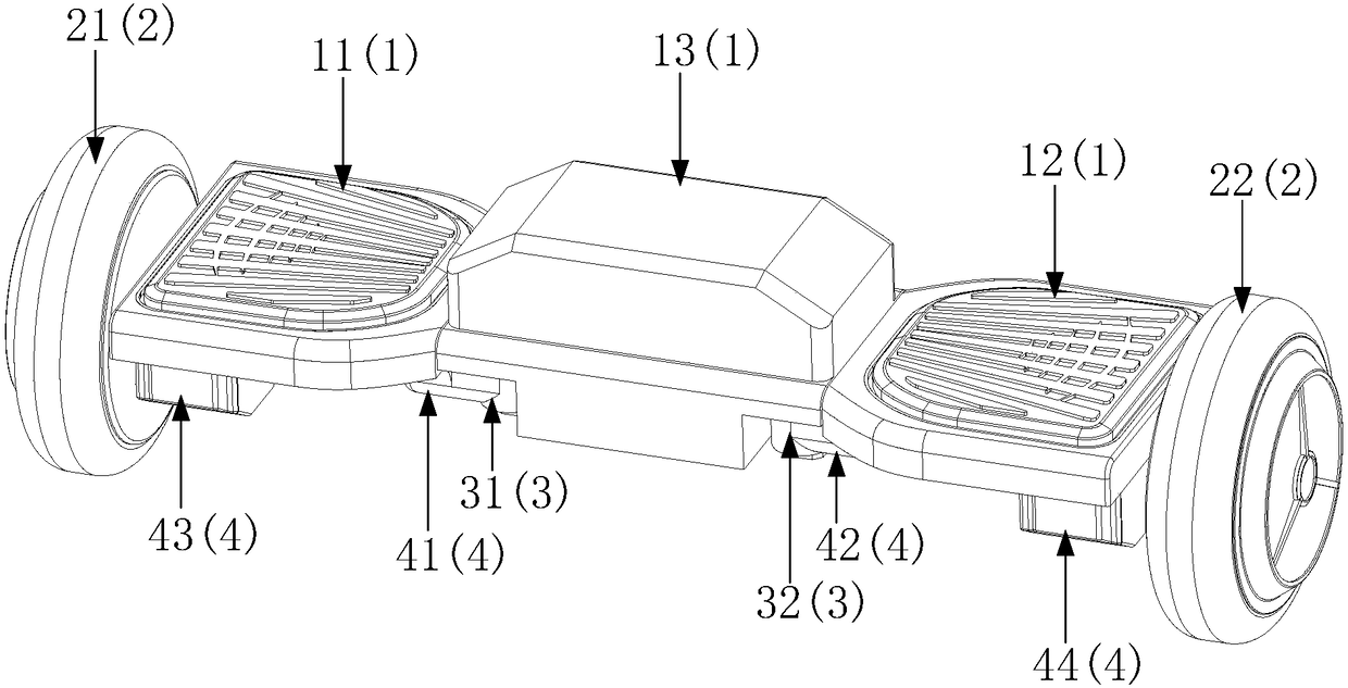 An electric balance twisting car