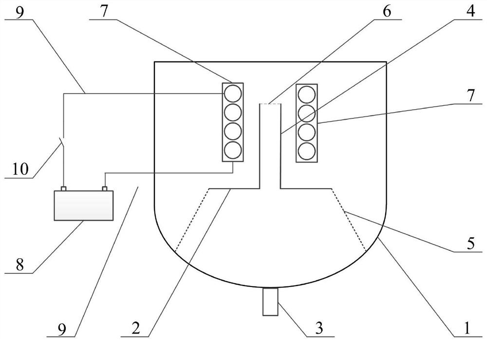 Starting basket device capable of actively adjusting bubble breaking pressure of metal net curtain