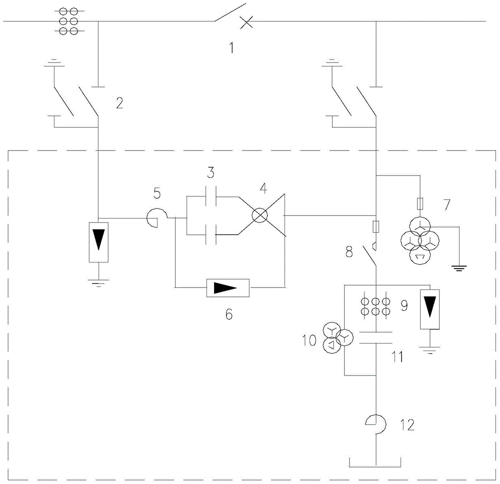 Series-parallel connection comprehensive compensation device for power distribution network low-voltage treatment