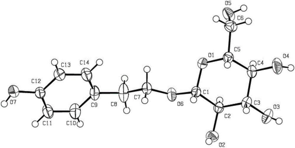 Method for catalytic synthesis of salidroside