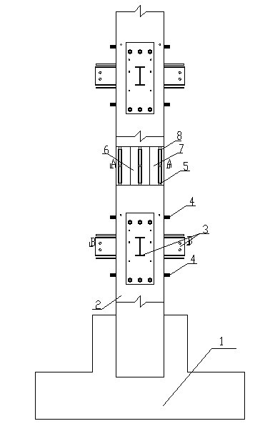 Prefabricated reinforced concrete structural column for prefabricated buildings