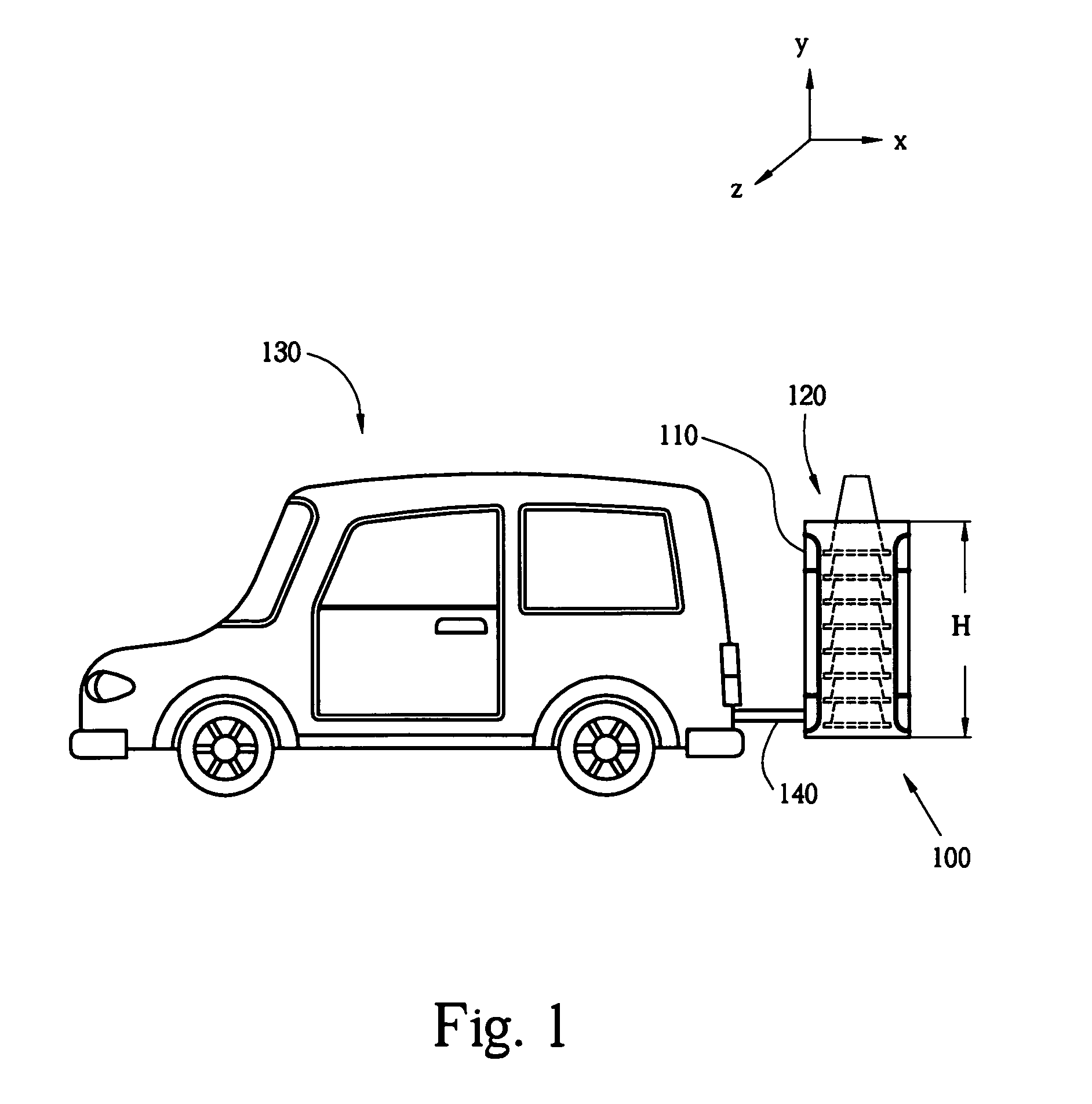 Safety cone placing device and method