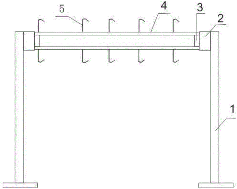 Temporary-storage mechanism of hollow-glass borders