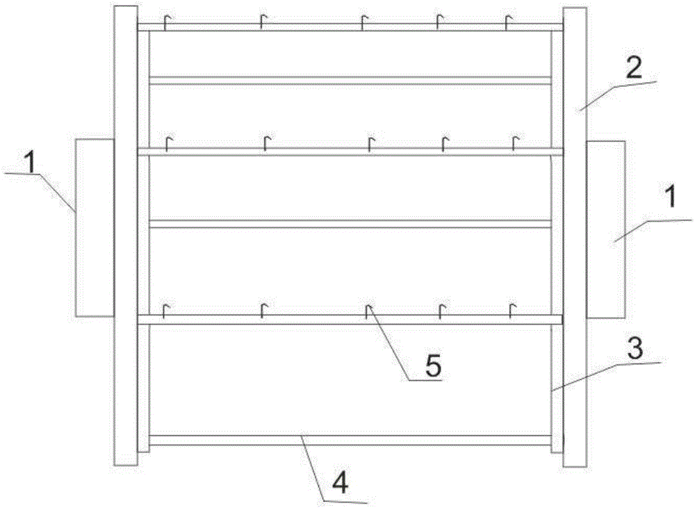 Temporary-storage mechanism of hollow-glass borders