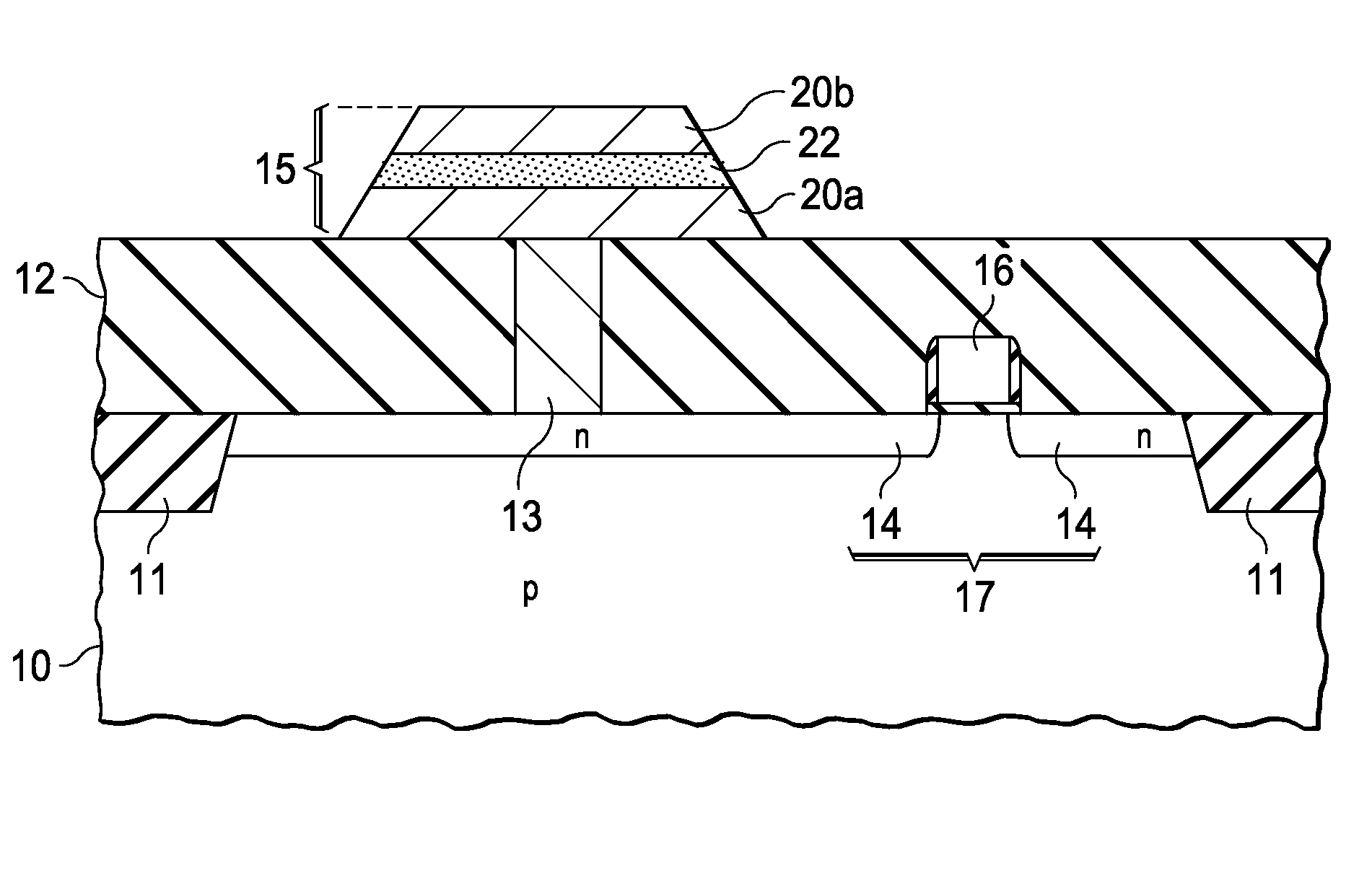 Process-compatible sputtering target for forming ferroelectric memory capacitor plates