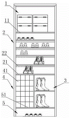 Multipurpose shoe cabinet