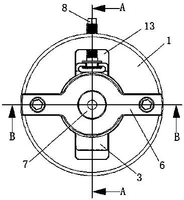 Clamping tool applicable to acetabulum lining