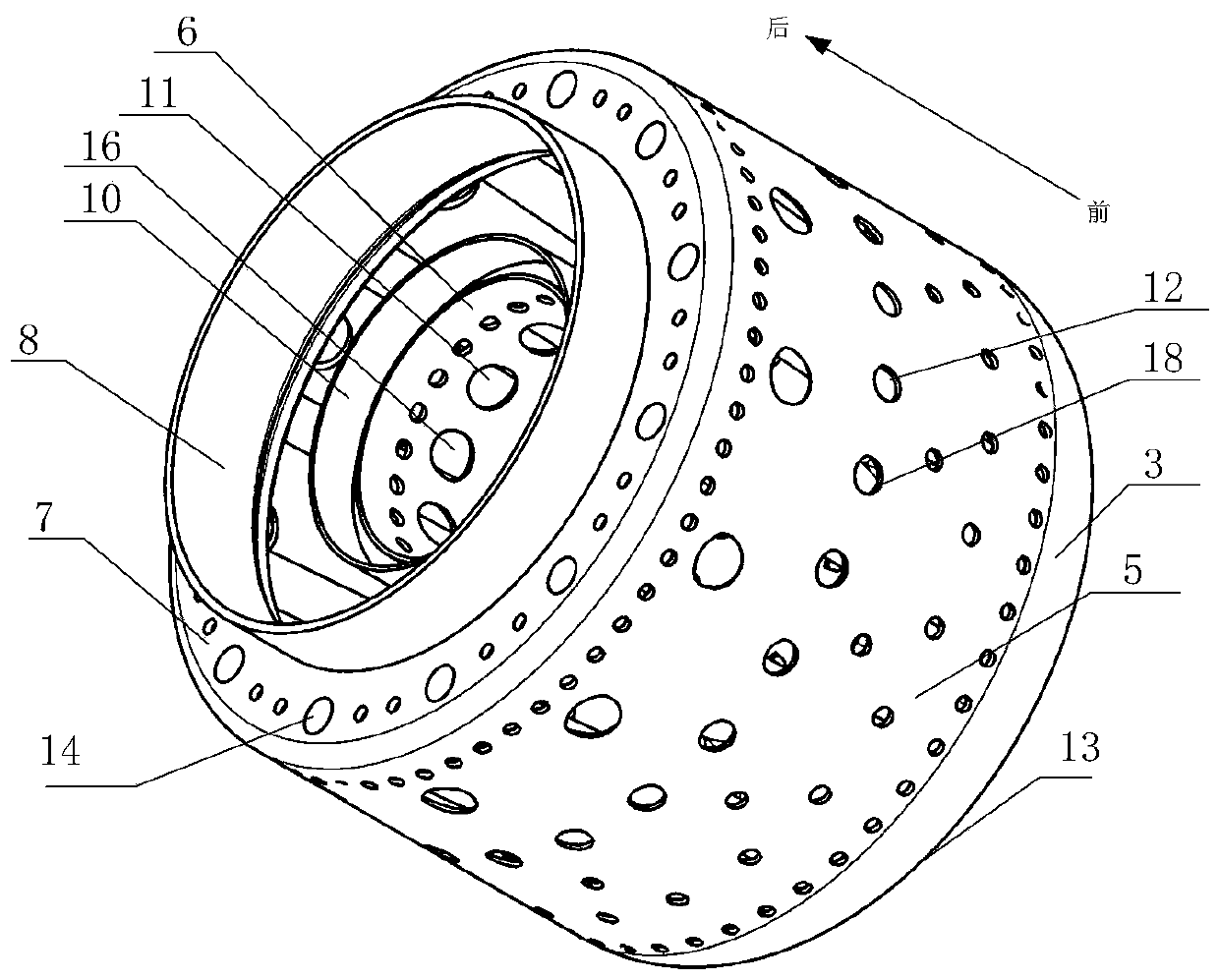 An evaporating tube type compact combustion chamber