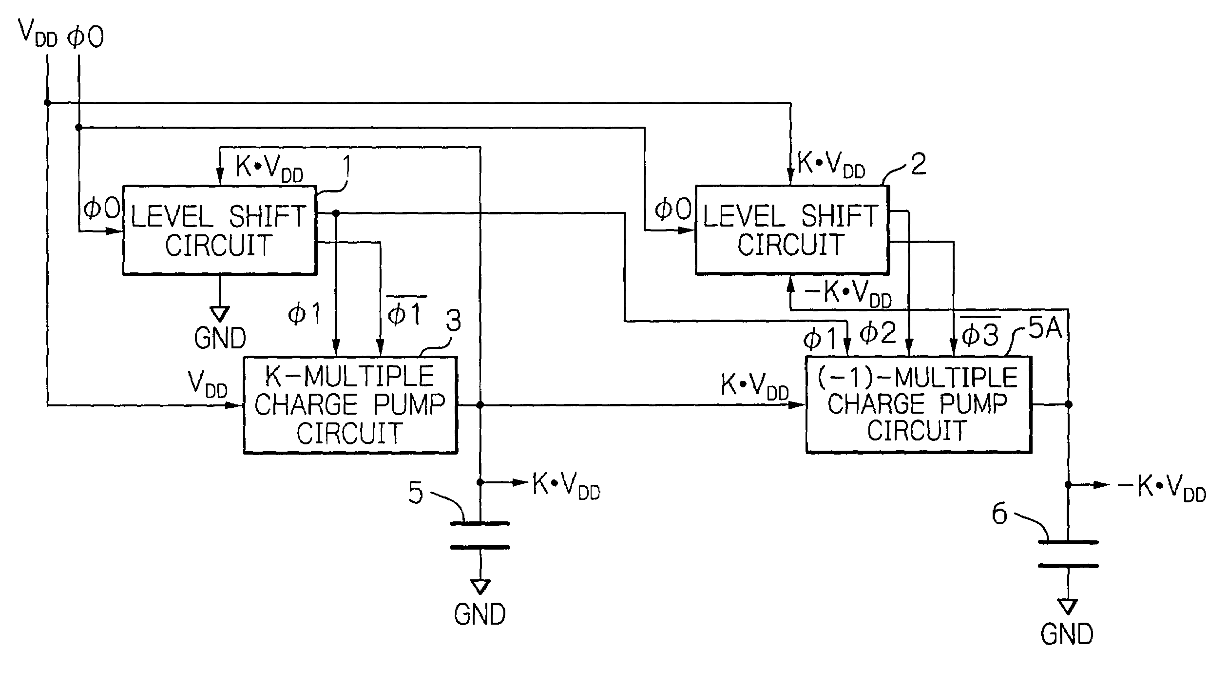 Simple step-up apparatus including level shift circuits capable of low breakdown voltage