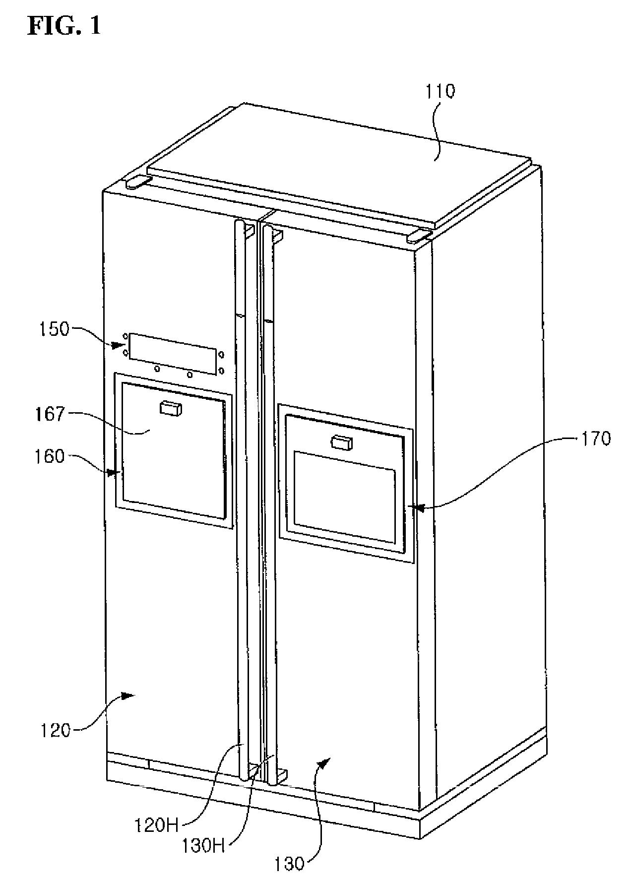 Display for refrigerator and display mounting frame, display mounting structure comprising the same